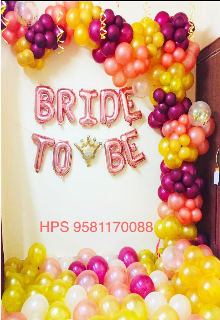 Bride To Be Balloons Decoration