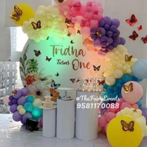 pastel-color-ring-frame-balloon-decoration